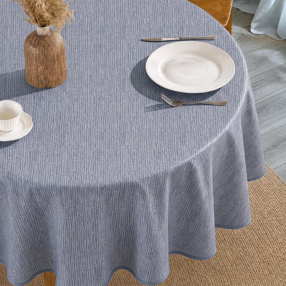 Rond Tafelzeil Namaste Denim - 160cm