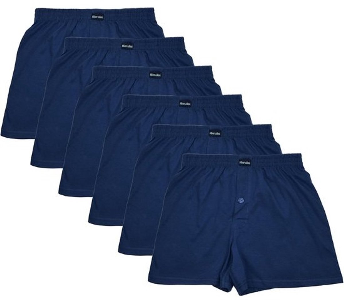 6-Pack Heren Boxershorts 100% Katoen Naadloos Klassieke Kleuren