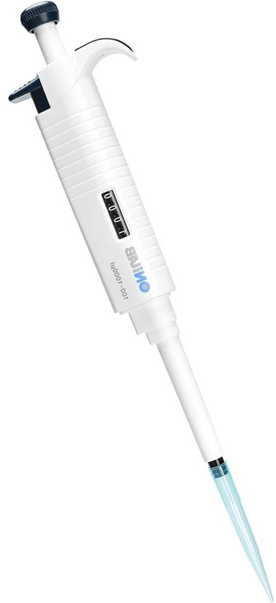 Laboratorium Micropipet - Pipet Instelbaar Volume - Vloeistoffen Nauwkeurig Overbrengen - Volledig Autoclaveerbaar - 100-1000ul - Wit