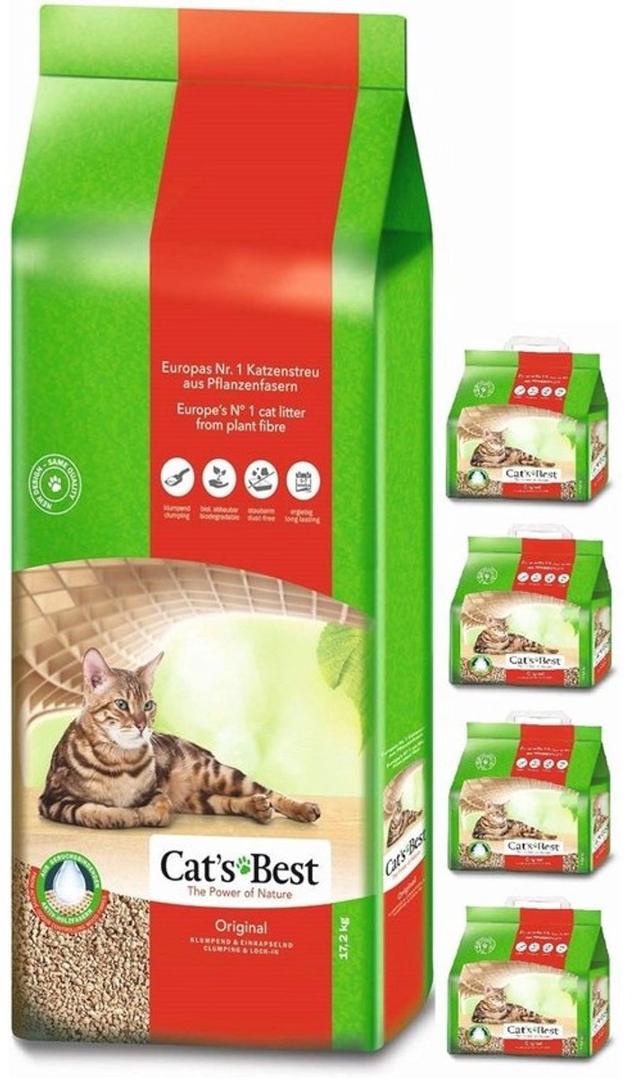 Ecologische Kattentoilet Vulling 60 Liter - Klorenend en Duurzaam