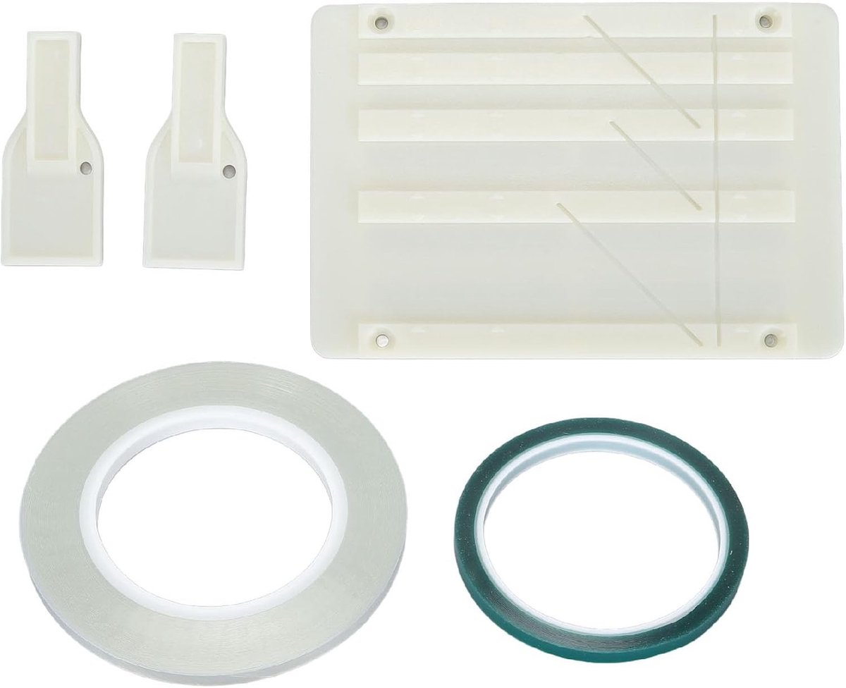 Professionele Tape Splicing Set voor Open Reel en Cassette - Inclusief 1 Inch, 1/2 Inch, 1/4 Inch en 1/8 Inch - Perfect voor Tape Reparatie en Knipwerk