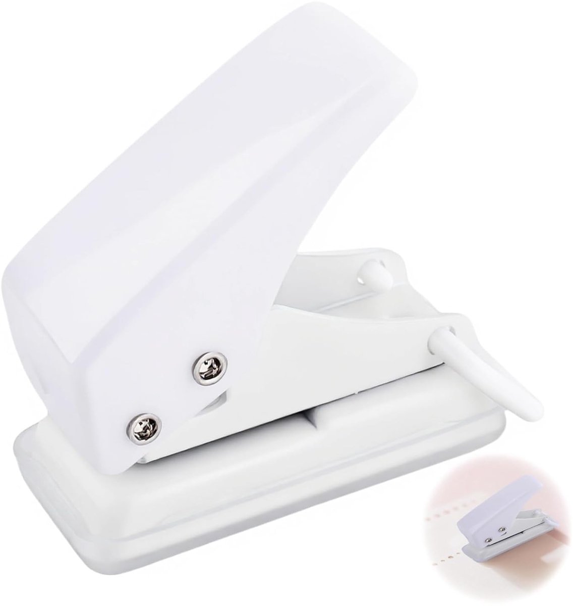 Compacte Mini Perforator voor Kantoor en School, Ideaal voor DIY Projecten, Boekjes, Fotoalbums en Scrapbooking, Eenvoudig en Handig in Gebruik