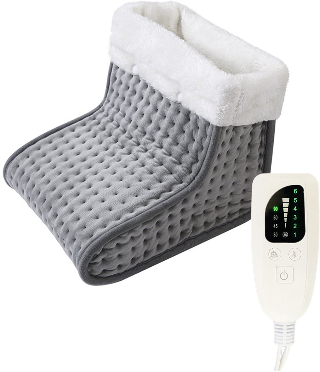 Voetverwarmer - Elektrische voetverwarmer - Voetverwarming - 26x28x22cm - Geschikt voor herfst en winter - Beschermt tegen wind en kou, houdt de voeten warm en verlicht vermoeidheid - Grijs