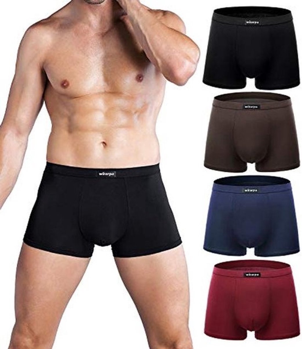 wirarpa Ademende modal-microvezel boxershorts, ondergoed, bedekte band, multipack