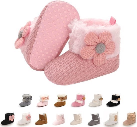 Warme Baby Slofjes met Antislip Zool en Knopen - Zachte Winterschoenen voor Peuters — afbeelding 3