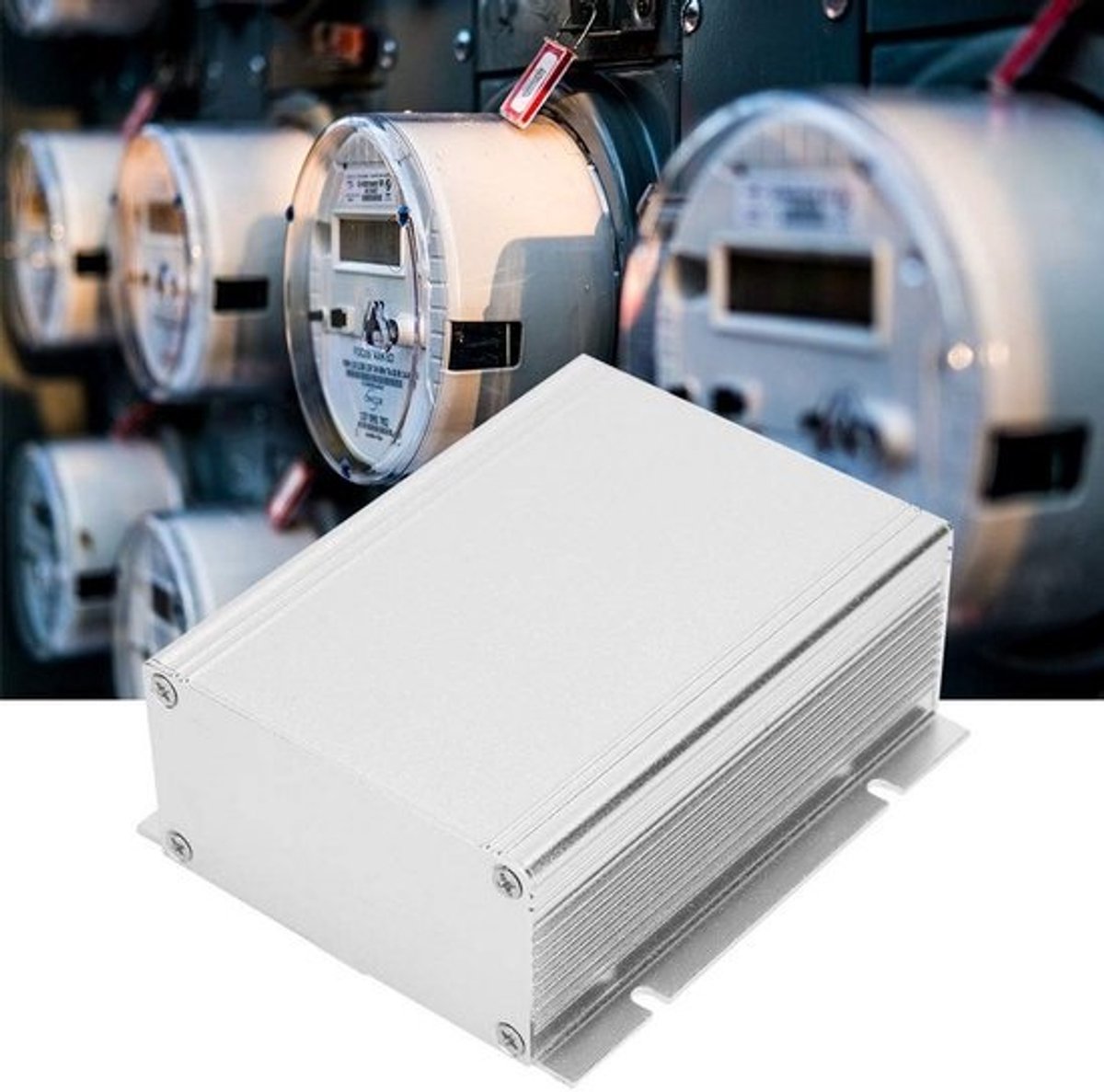 Aluminium Projectdoos - Printplaat Behuizing - Elektronica Beschermen - Robuuste Aluminium Legering - 39x88x100 mm - Zilverwit