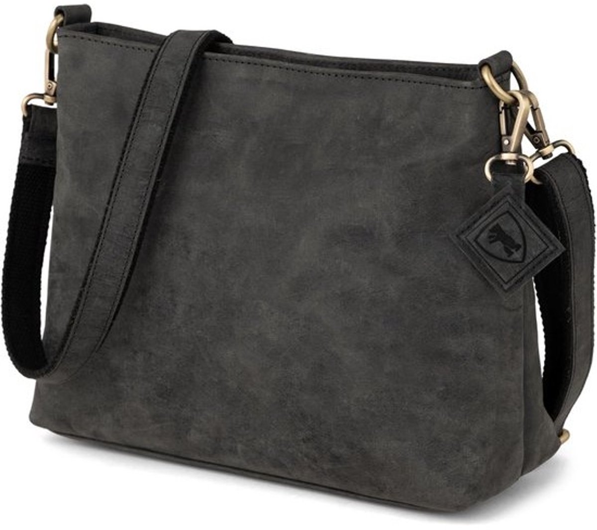 Grote Leren Schoudertas voor Dames - Vintage Crossbody Handtas