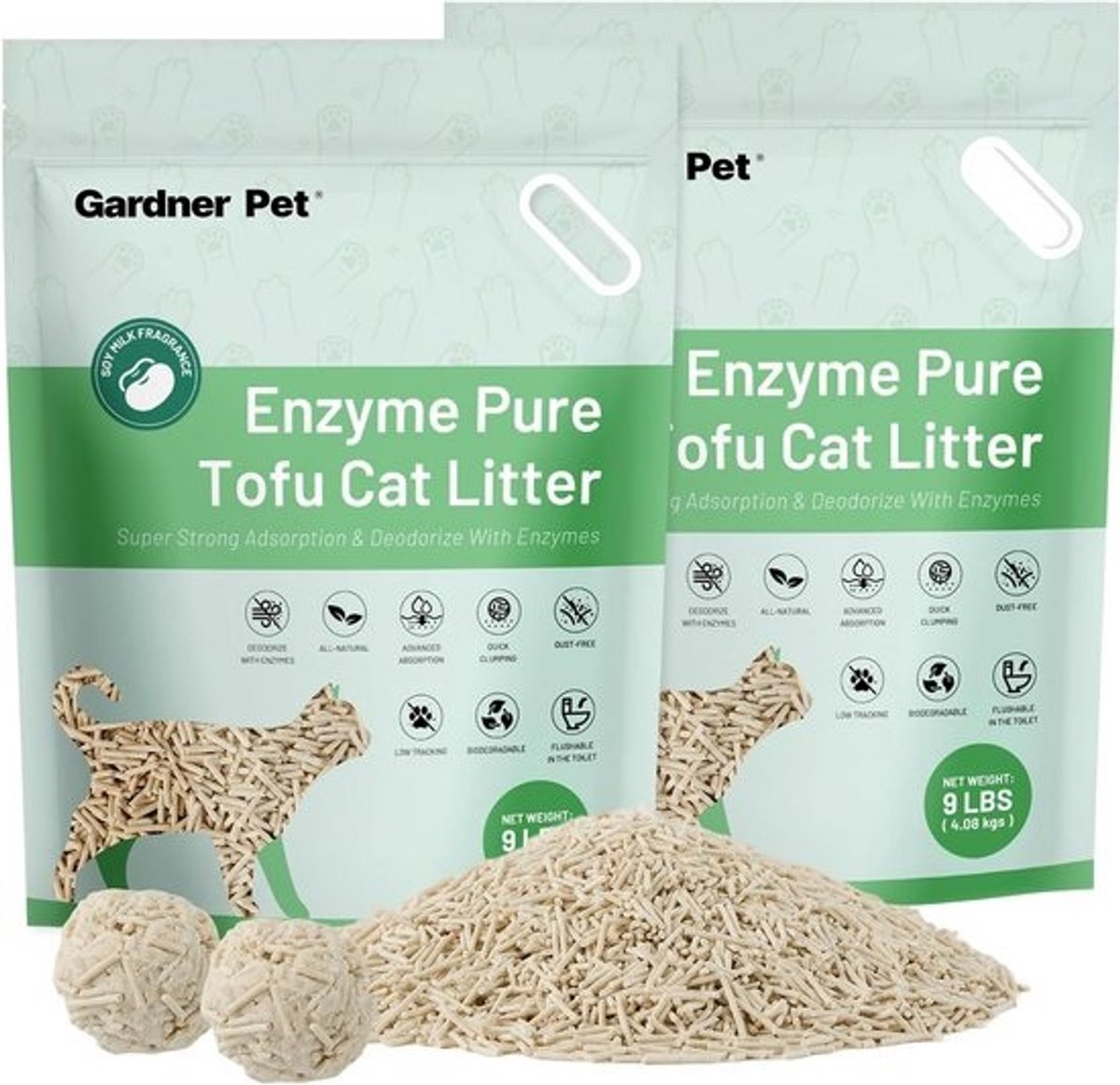 Plantaardige Tofu Kattenbakvulling met Sterke Klontvorming en Geurneutralisatie