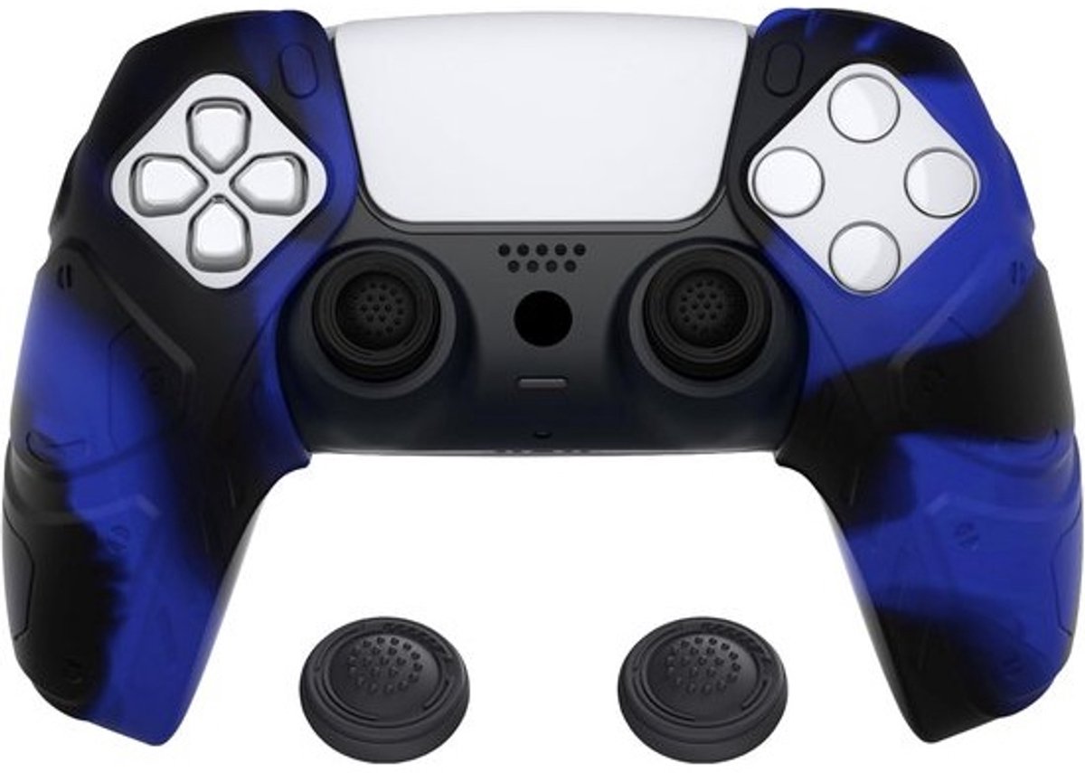 Ergonomische Beschermhoes voor PS5 Controller - Antislip Siliconen Skin met Duim Grips - Geschikt voor Laadstation