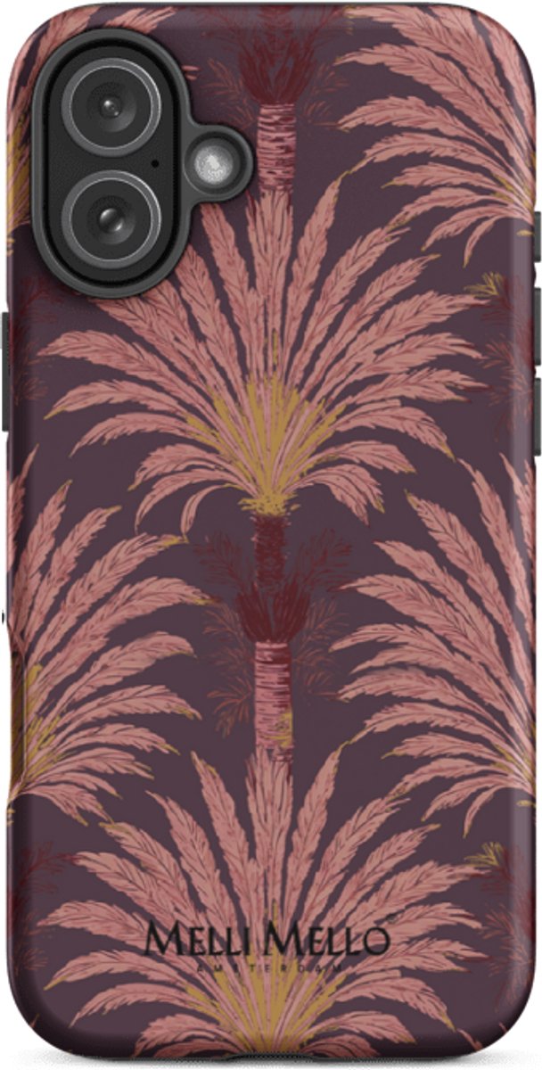 Melli Mello Telefoonhoesje Crimson Palm (Tough Case) - Apple iPhone 16 Plus