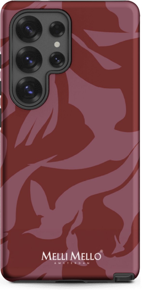 Melli Mello Telefoonhoesje Crimson Wave (Tough Case) - Samsung Galaxy S25 Ultra