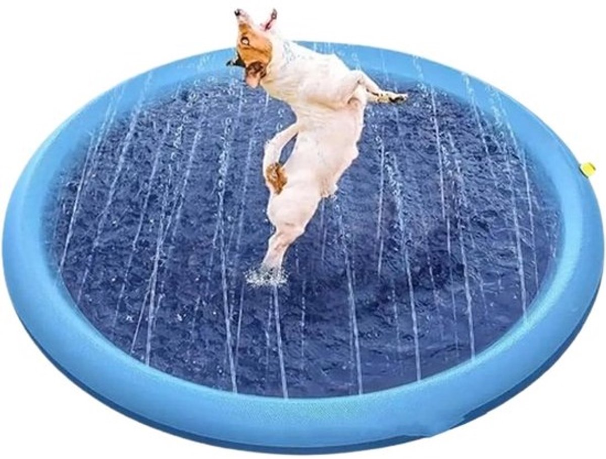 Spettermat - Water Speelmat - Buiten Spelen - Antislip Bodem - 170 cm - Blauw