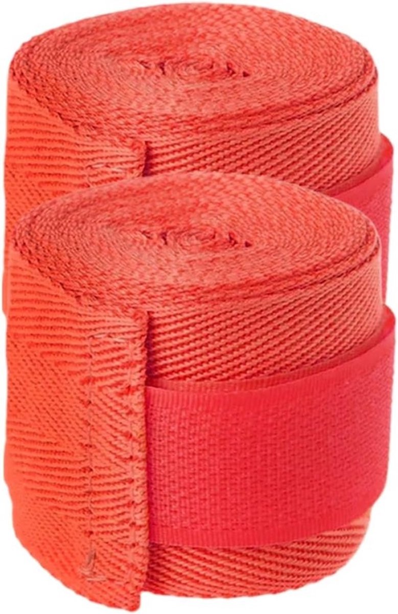 Bokswikkel Polsbescherming - Handverbanden Zwachtels - Vechtsport Training - Consistente Elasticiteit - 15 centimeter lengte - Rood