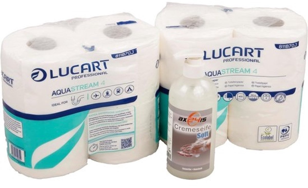 Toiletpapier Set - Zelfoplossend Papier - Camper Boot - Verstoppingsvrij Afvoer - 2 Laags 400 Vellen - Wit