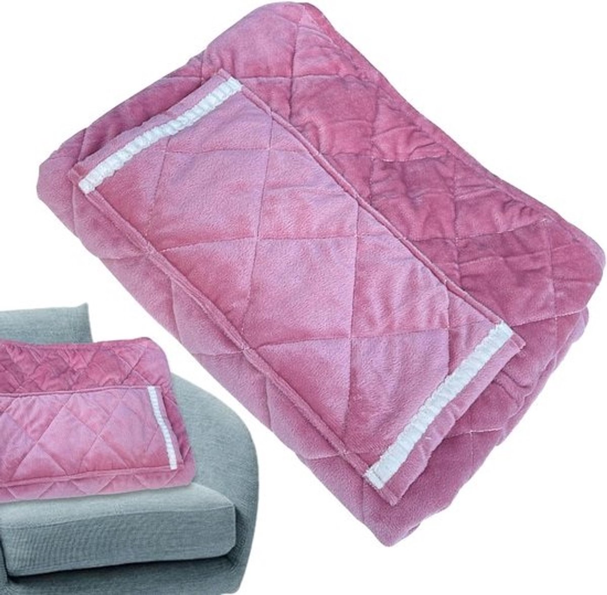 Draadloze Warmtedeken - Elektrische Deken - Naps en Warmte - USB Oplaadbaar - 60x80 cm - Perzik