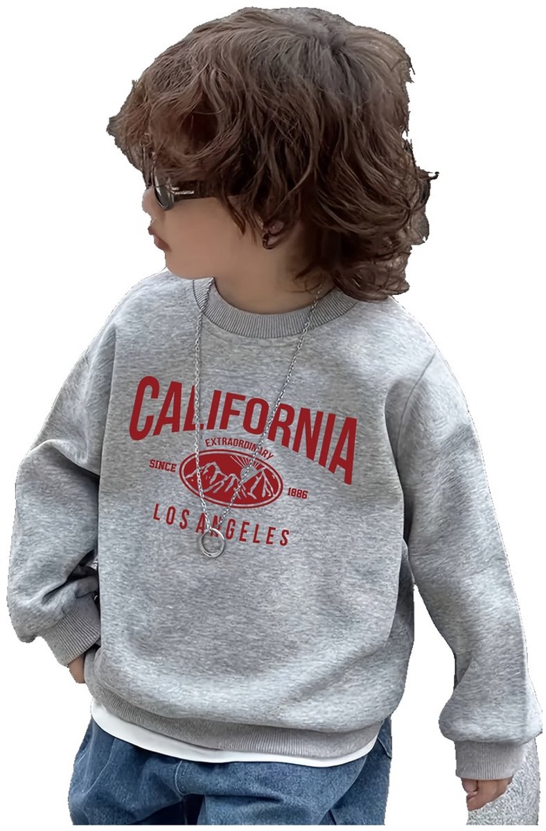 Currero Sweater Jongens Sweaters Sweatshirt Hoodie Warme Trui Pullover Jumper Crewneck Vest 9-12 Maanden Grijs