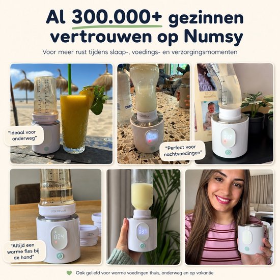 Numsy Nutriwarm Flessenwarmer Onderweg - Draadloos - Alle Merken van Numsy — afbeelding 5