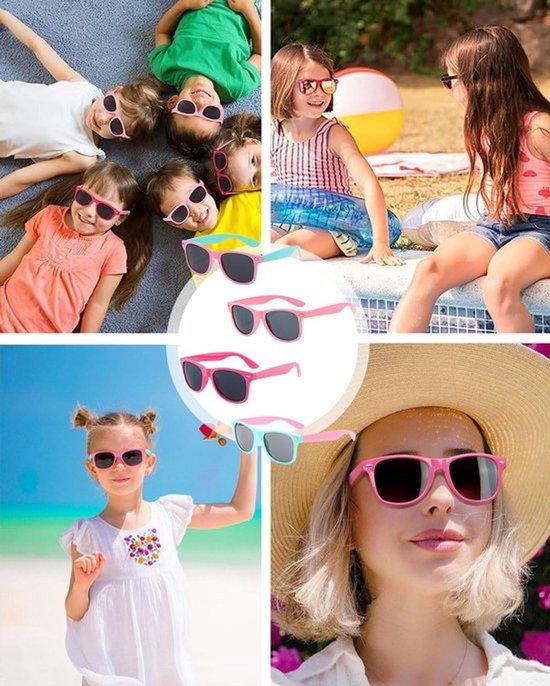 Set van 4 Flexibele Kinderzonnebrillen - Gepolariseerd & UV400 Bescherming - Voor Jongens en Meisjes 3-10 Jaar — afbeelding 3