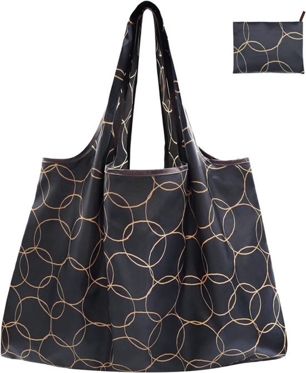 Vouwbare boodschappentas 56 x 67 cm - stof - herbruikbaar - ideaal voor fruit - SnelShoppen