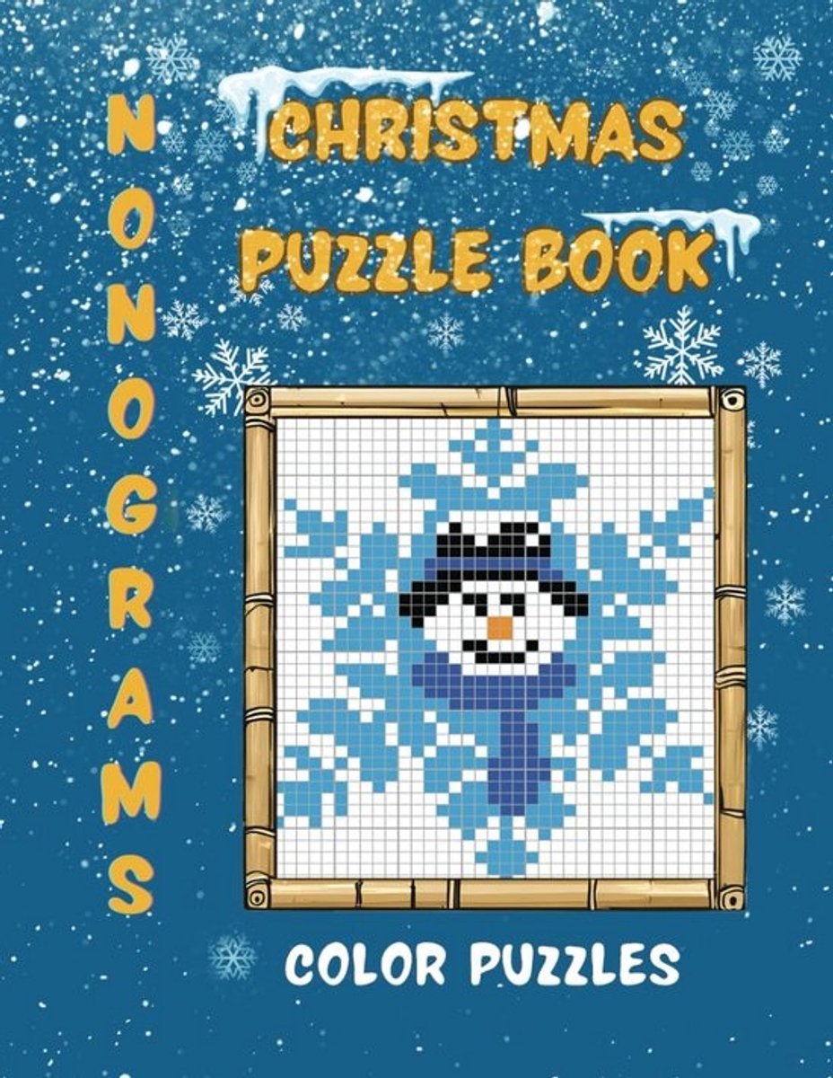 Kerst Nonogram Puzzelboek: Gekleurde Griddlers, Picross & Hanjie Logica Puzzels (20x20 tot 40x55)