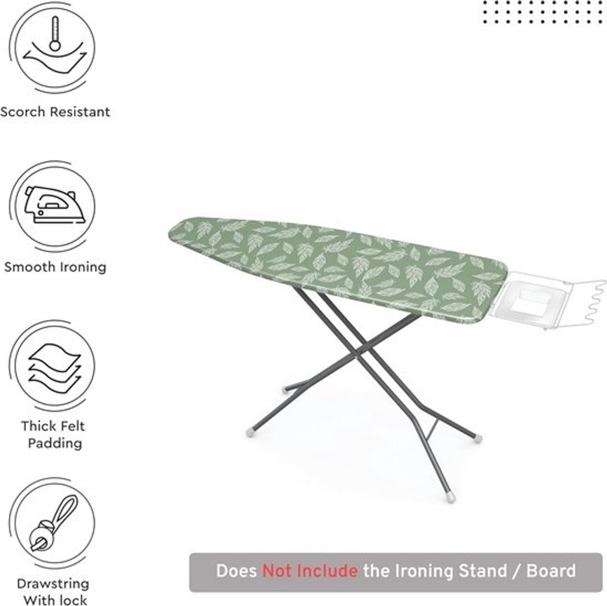 Vervangende Strijkplankovertrek met 3mm Stof en Warmte Reflectie - Geschikt voor Standaard Strijkplanken 112x34cm