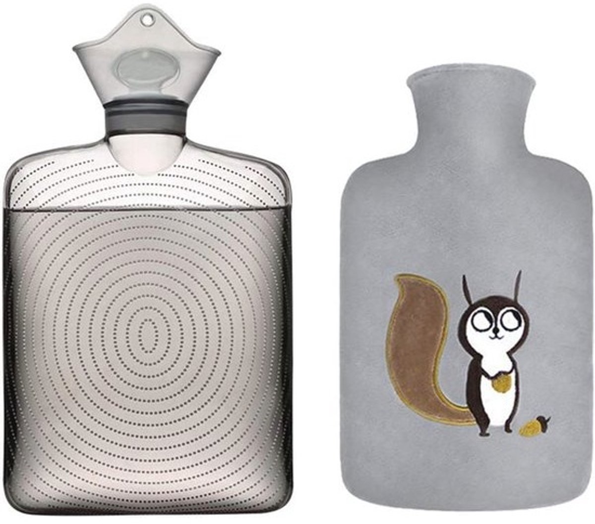 Milieuvriendelijke Warmwaterkruik 1,8L - Zachte Hoes voor Comfort en Voetbescherming