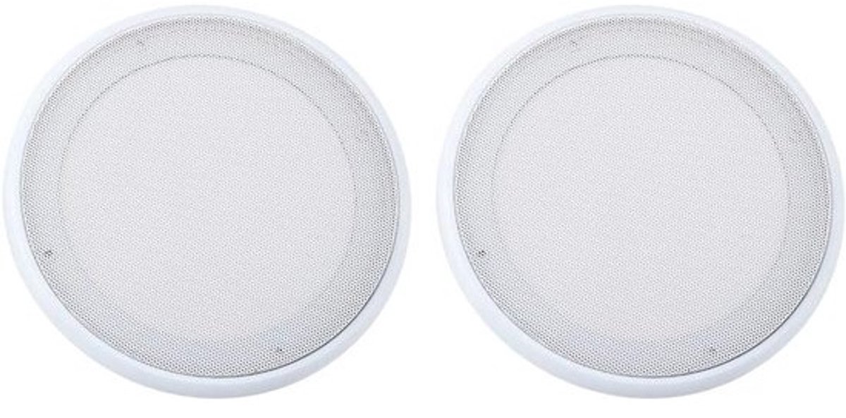 Luidsprekerrooster 2 stuks auto audio decoratieve cirkel metalen rooster subwoofer grill beschermfolie - zwart