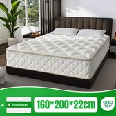 Aiidoits Matras 160x200 - matras 22cm dik - 7 zones - pocketvering matras - Orthopedisch - OEKO-TEX Gecertificeerd - 10 Lagen Hoogwaardige Materialen - Anti-Allergische - Tweepersoonsmatrassen - medium - Voor Kinderen en Volwassenen