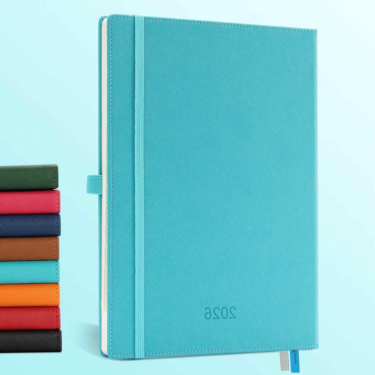 Weekagenda 2026 - Boekagenda Planner - Jaar Overzichtelijk - Ruim A4 Formaat - 29 x 217 cm - Lichtblauw