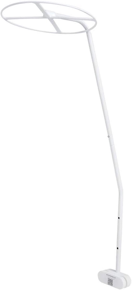Muggennet Houder - Baby Bed Accessoire - Comfortabele Slaap - Ruimtebesparend Clip-on - 110 cm - Wit