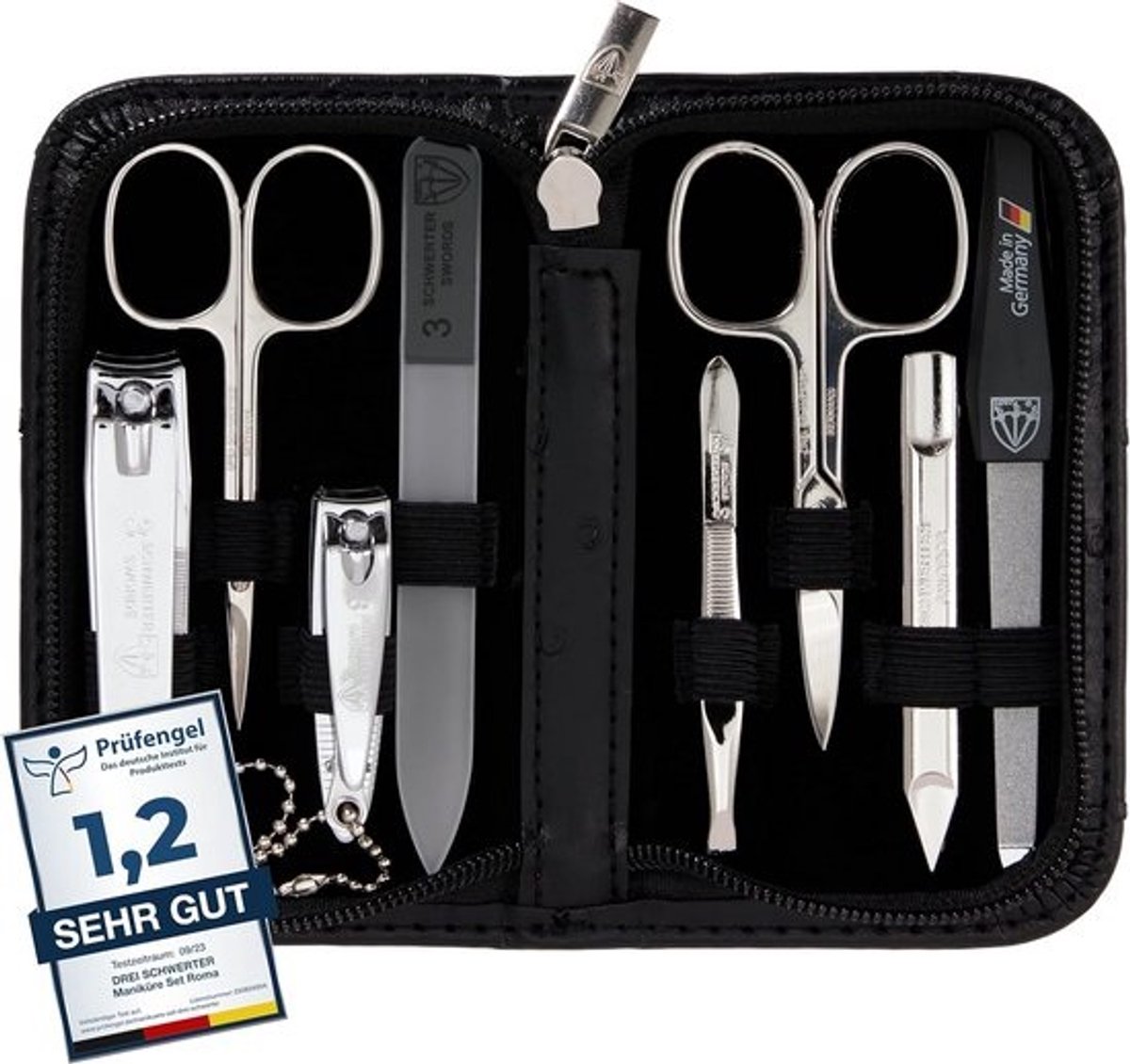 Complete Manicureset met 8 Instrumenten voor Nagel- en Voetverzorging