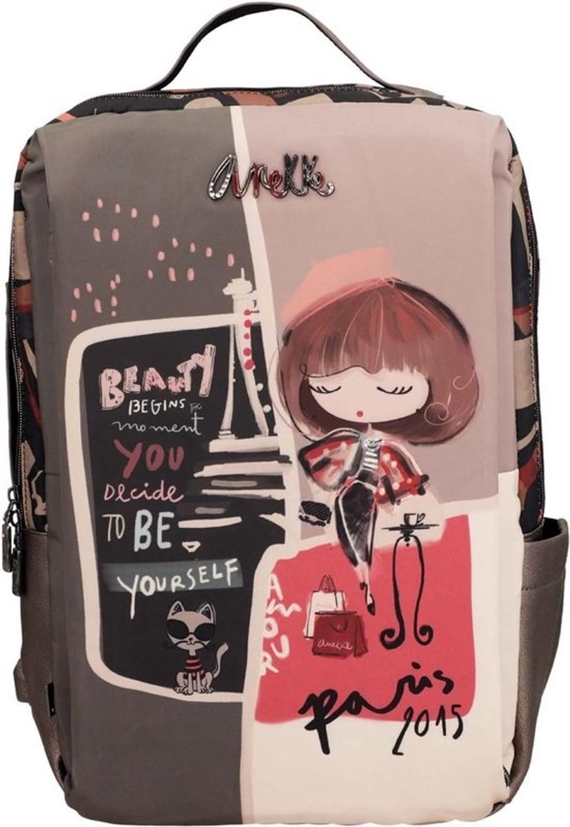 Grote Backpack met Laptopvak en USB-aansluiting - Reistas voor Dames
