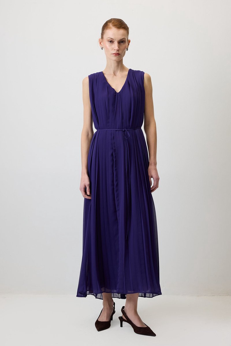 Touché Privé - Geplooide chiffon overgooier - Paars - Dames