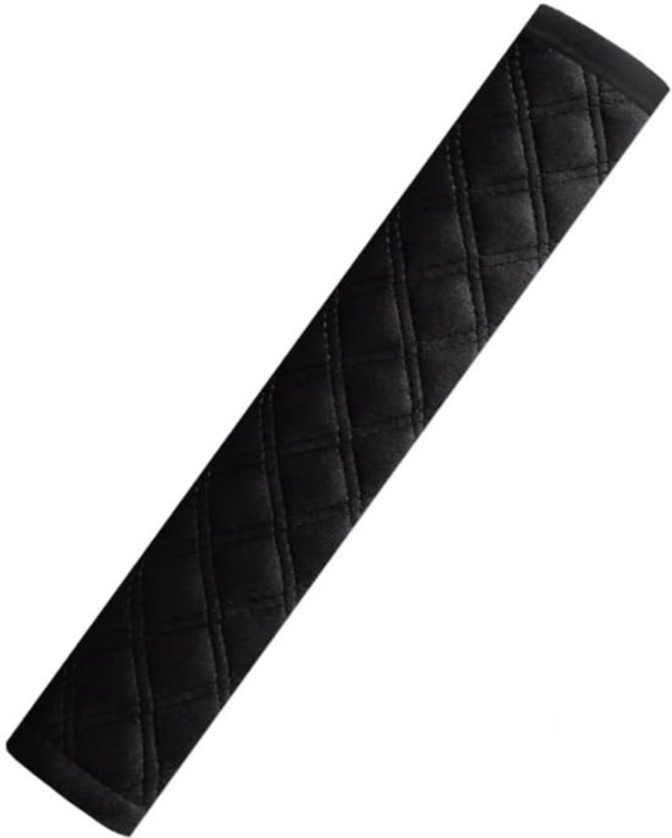 Autogordelkussens - Gordelbeschermers - Comfortabel Rijden - Zachte Fluwelen Bekleding - 2 stuks - Zwart