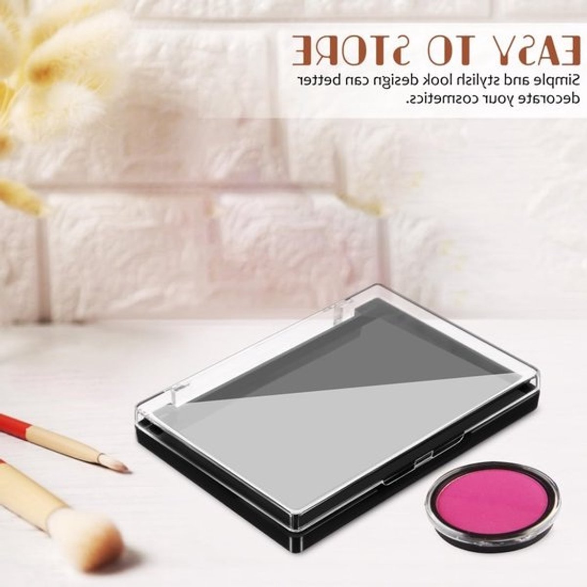 Leeg Magnetisch Oogschaduw Palette met Transparante Deksel, Praktische Make-up Oplossingen voor Oogschaduw, Lege Oogschaduwdoos voor Pannen en Cosmetica