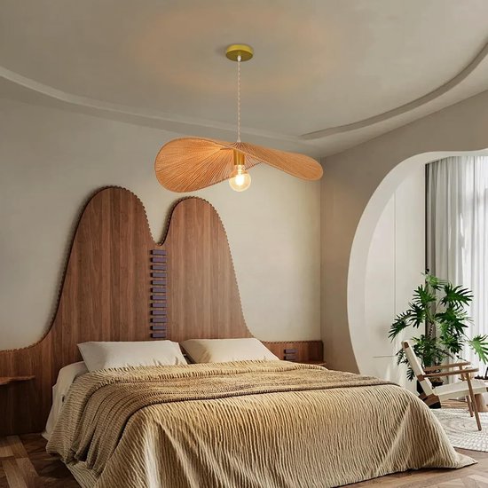 Rotan Kroonluchter In Boheemse Stijl, Modern Design, Geschikt Voor Slaapkamers, Woonkamers En Eetkamers In Landelijke Stijl. van Flintry — afbeelding 2