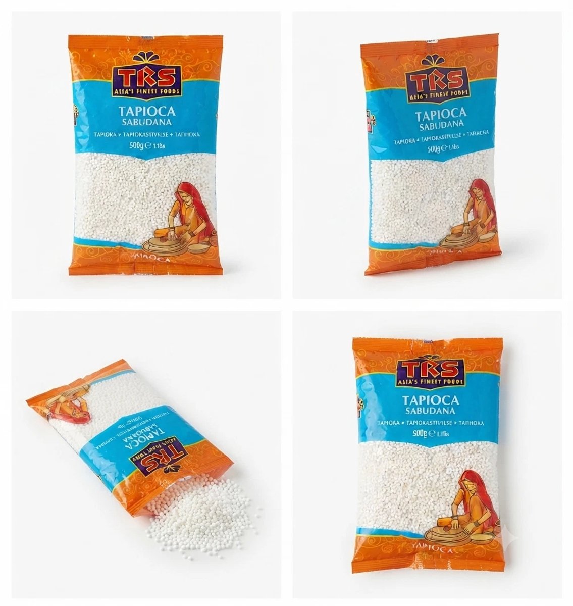 Tapioca Parels 500 gram - Sago Zetmeel Bulken voor Bubble Tea, Toetjes & Pudding - 100% Plantaardig & Glutenvrije Tapiocaperels Met Kajal Sticker