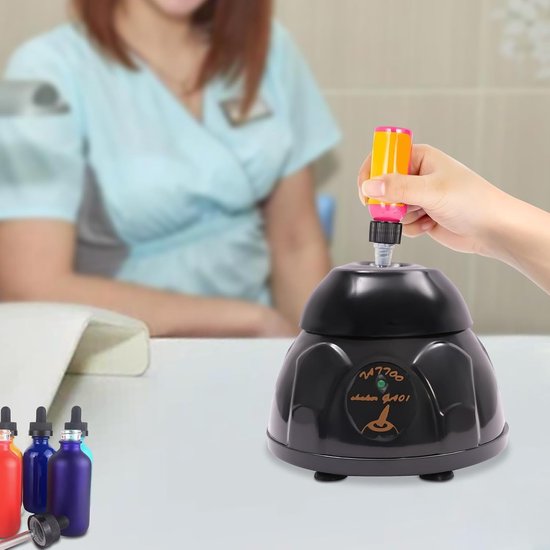 Mini Vortex Mixer - Inkt Mengmachine - Vloeistoffen Mengen - 5200 RPM Snelheid - 10.8 x 8.5 cm - Zwart — afbeelding 5