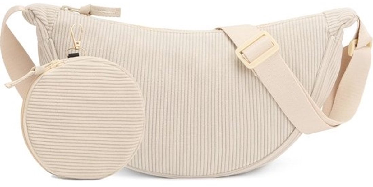 Stijlvolle Halve Maan Schoudertas voor Dames - Kleine Crossbody Bag met Verstelbare Riem