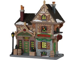 Lemax j. spritzer's holiday libations and wines verlicht kersthuisje Caddington Village 2026