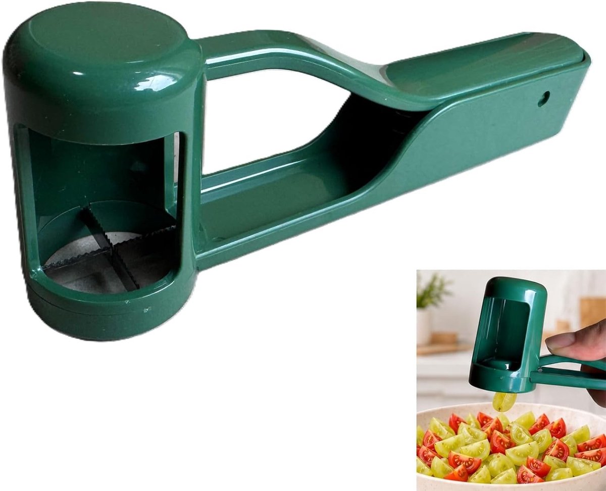 Druivensnijder voor Groente en Fruit, Ideaal voor Salades en Taartdecoratie, Snijdt Cherrytomaatjes en Aardbeien Efficiënt en Snel
