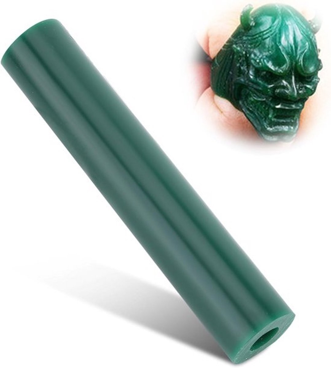 Carving Wax Tube - Sieraden Tool - Ring Ontwerpen - Praktisch Materiaal - 144 mm Lengte - Groen