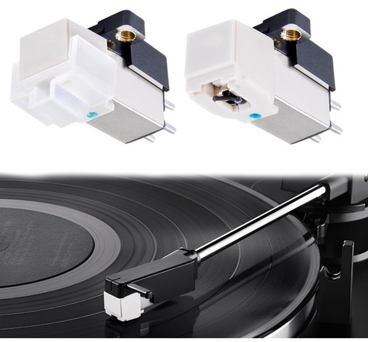 Reservenaalden Platenspeler - Pick-up Naalden - Muziek Luisteren - Halfboorkegelpunt Ontwerp - 2 stuks