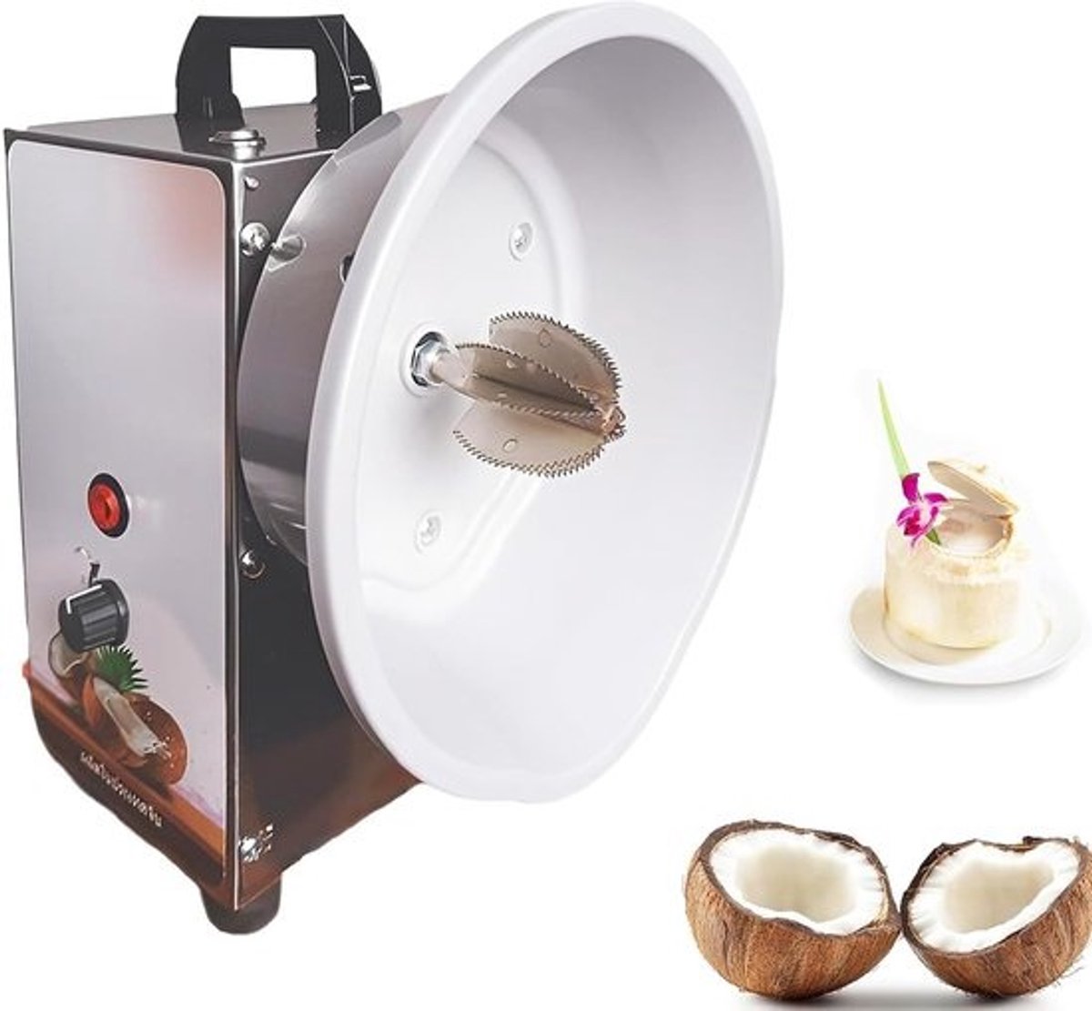 Elektrische Kokos Rasp - Kokos Schraper - Keuken Restaurant - 3 Snelheden Instelbaar - 35kg Per Uur