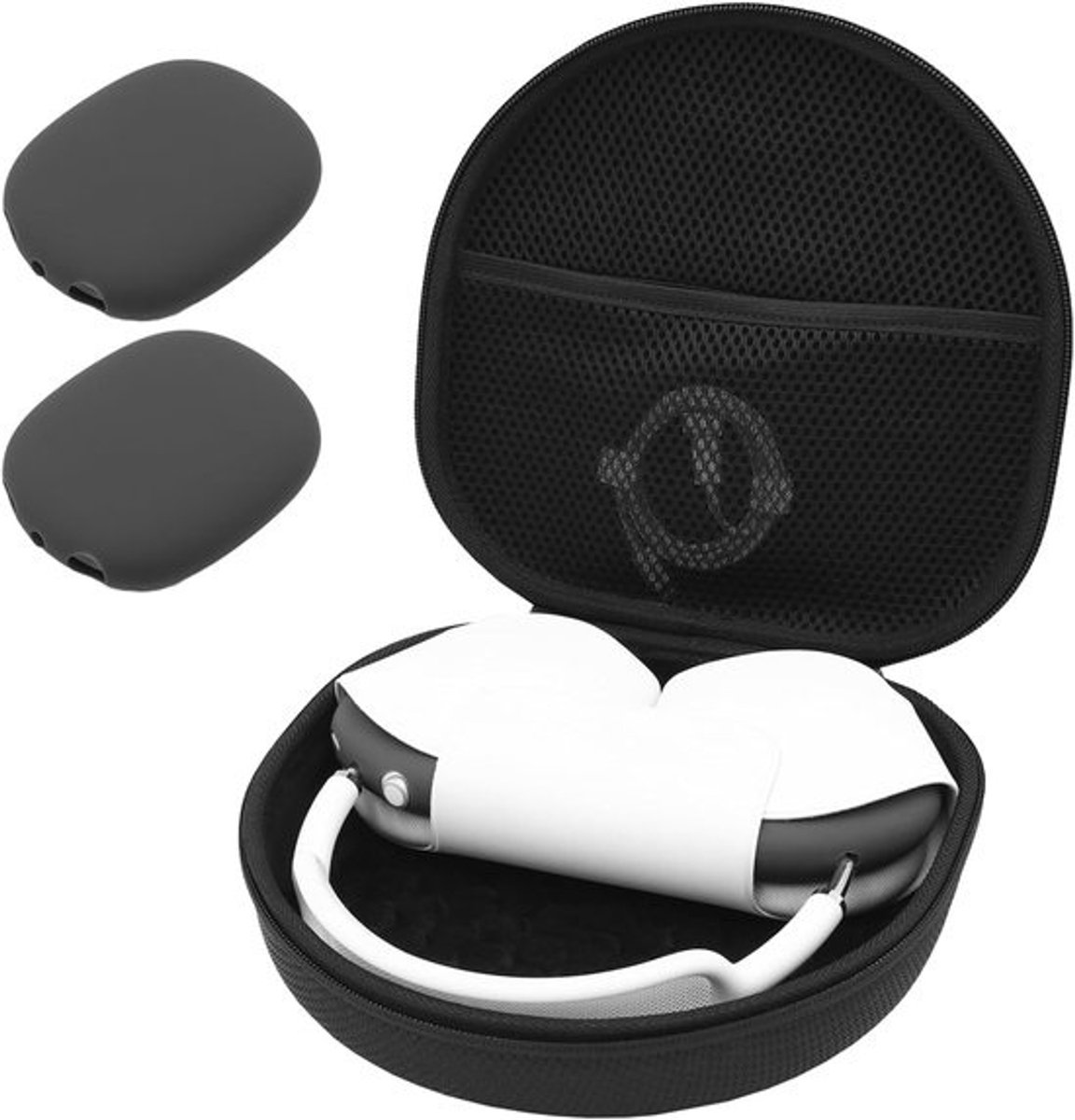 Reis Hoofdtelefoon Case Hardcase met Opbergvak voor AirPods Max en Andere Accessoires