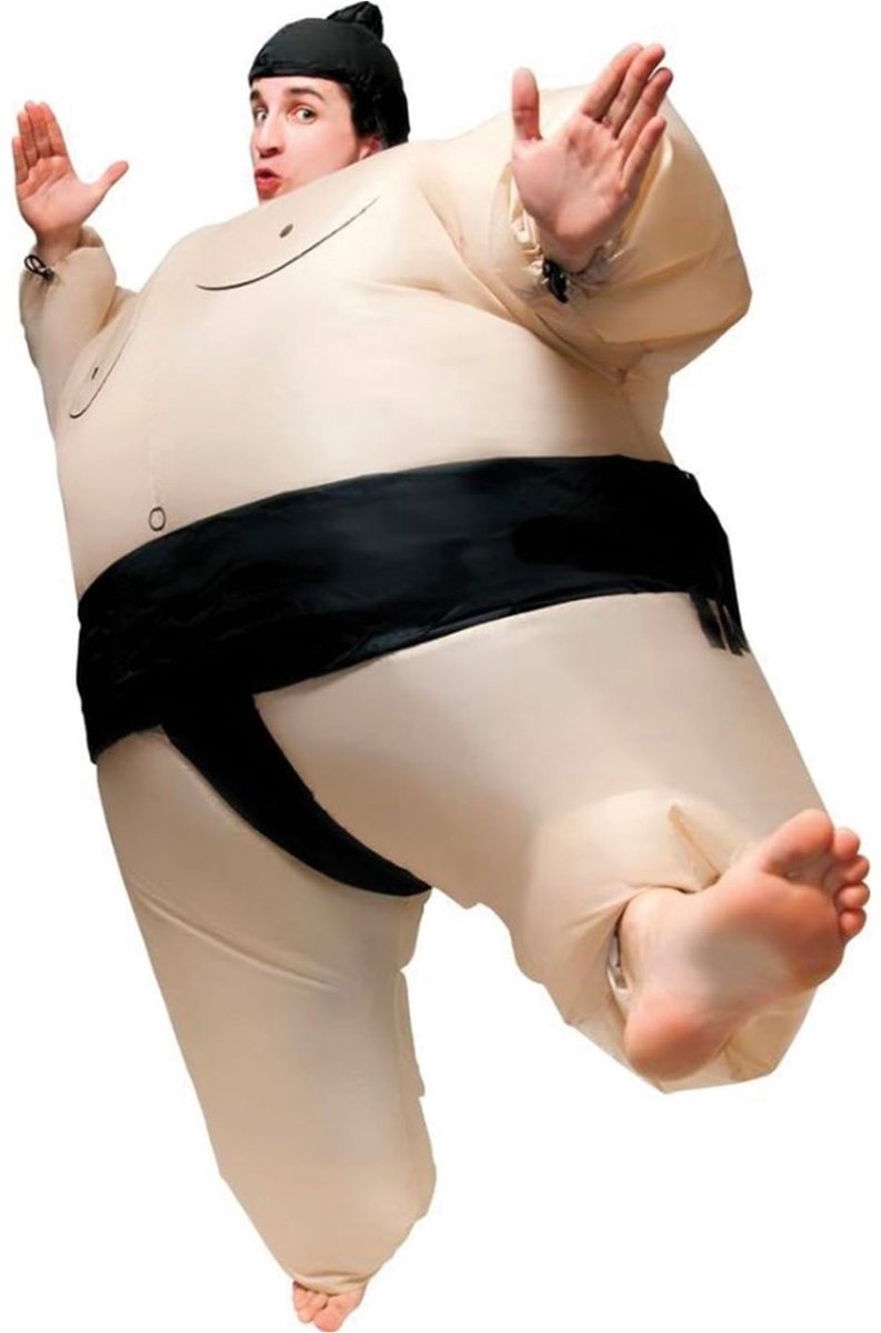 Inflatable Sumo Costume - Quirky Inflatable Costume - Premium Quality - Adult Size 160 to 190cm - Polyester - ShopVlot