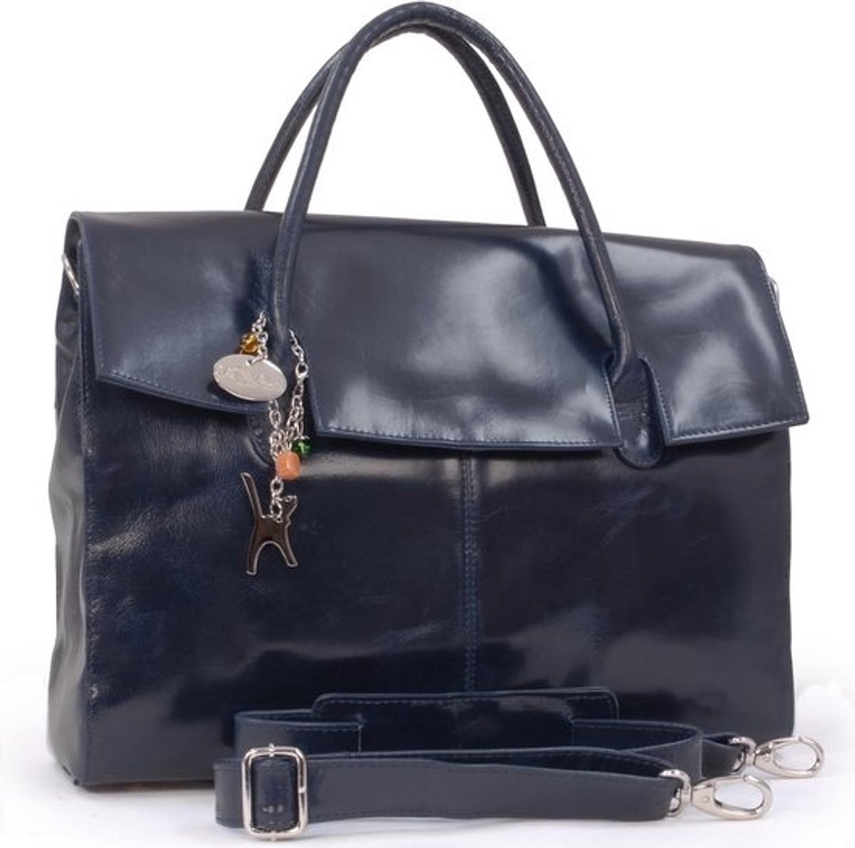 Extra Grote Leren Aktetas Dames - Schoudertas & Crossbody - Waterdichte Laptop Tas A4