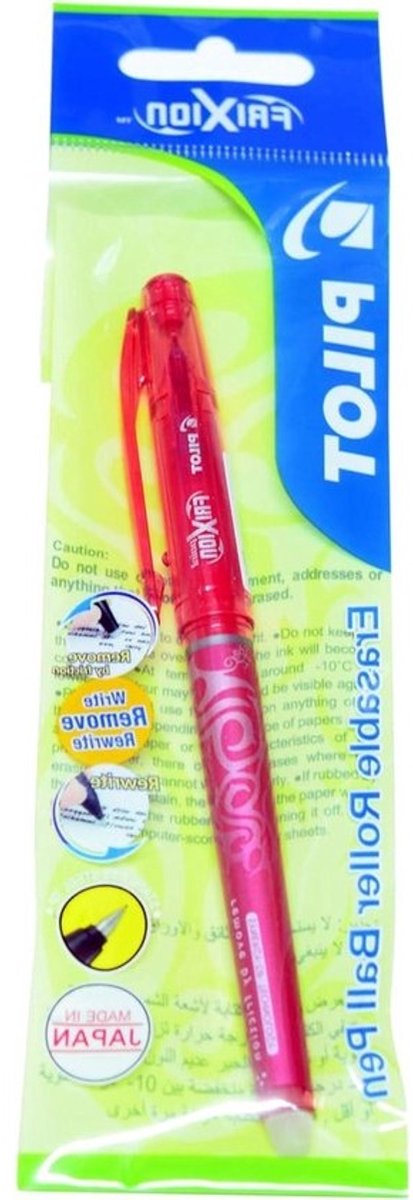 Uitwisbare Balpen - Rollerball Pen - Fouten Corrigeren - Fijne Punt - 0.5 mm - Rood