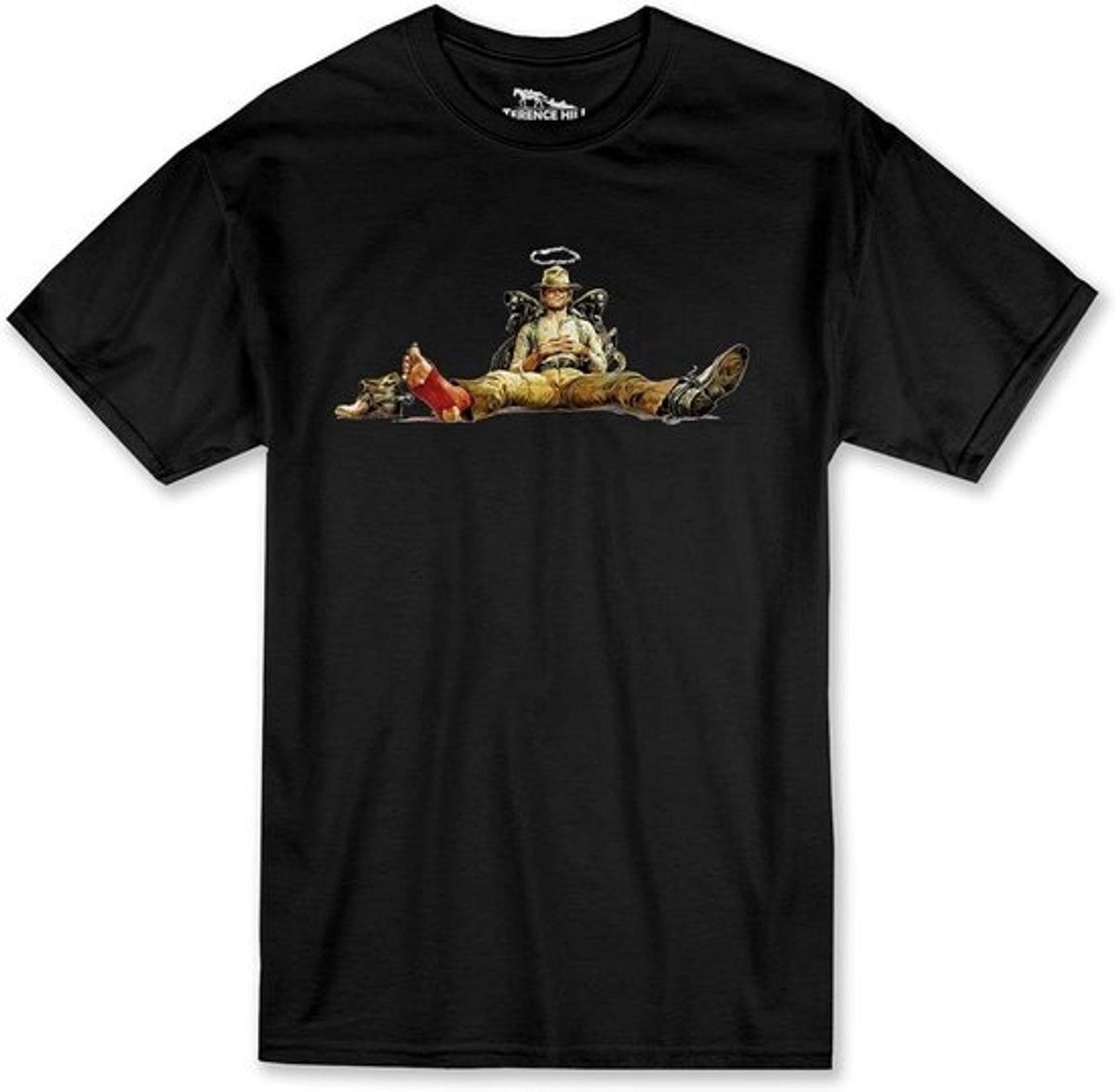 Film T-shirt Zwart met Mijn Naam is Nobody Opdruk