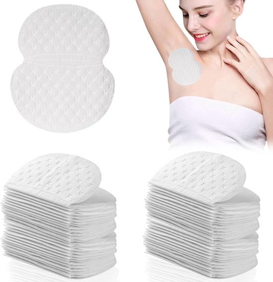 Oksel Zweetpads - Wegwerp Bescherming - Droog Blijven - Sterke Zweetabsorptie - 100 Stuks - Wit